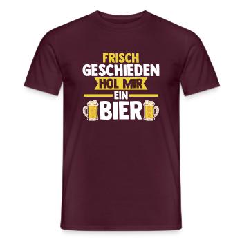 Geschieden Scheidung Scheidungsparty - Männer T-Shirt - Ziegelrot - Vorne - AI Model Male 178 light (178cm)