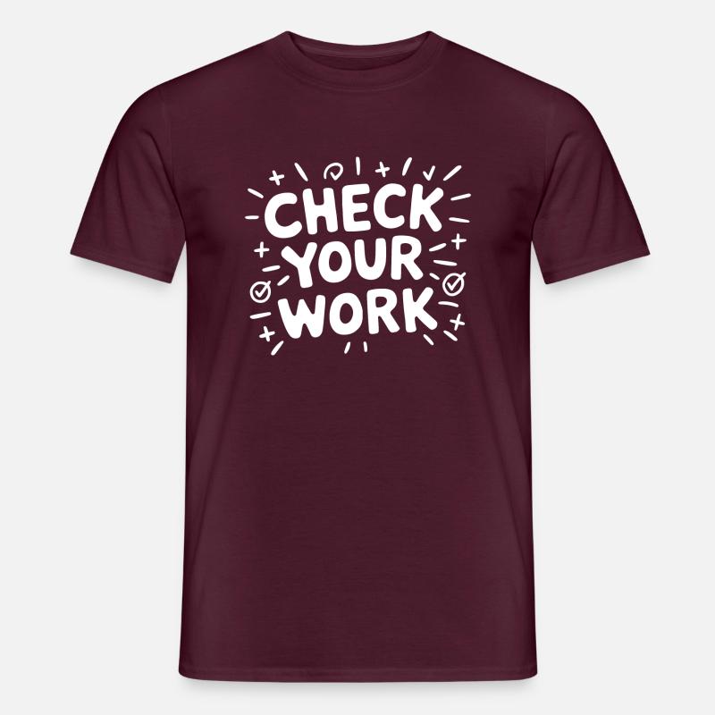 Math with a wink - Men's T-Shirt - brick red