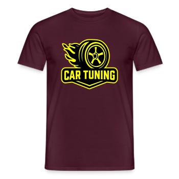 Car Tuning Car Tyres - Men's T-Shirt - brick red - Front - AI Model Male 178 light (178cm)