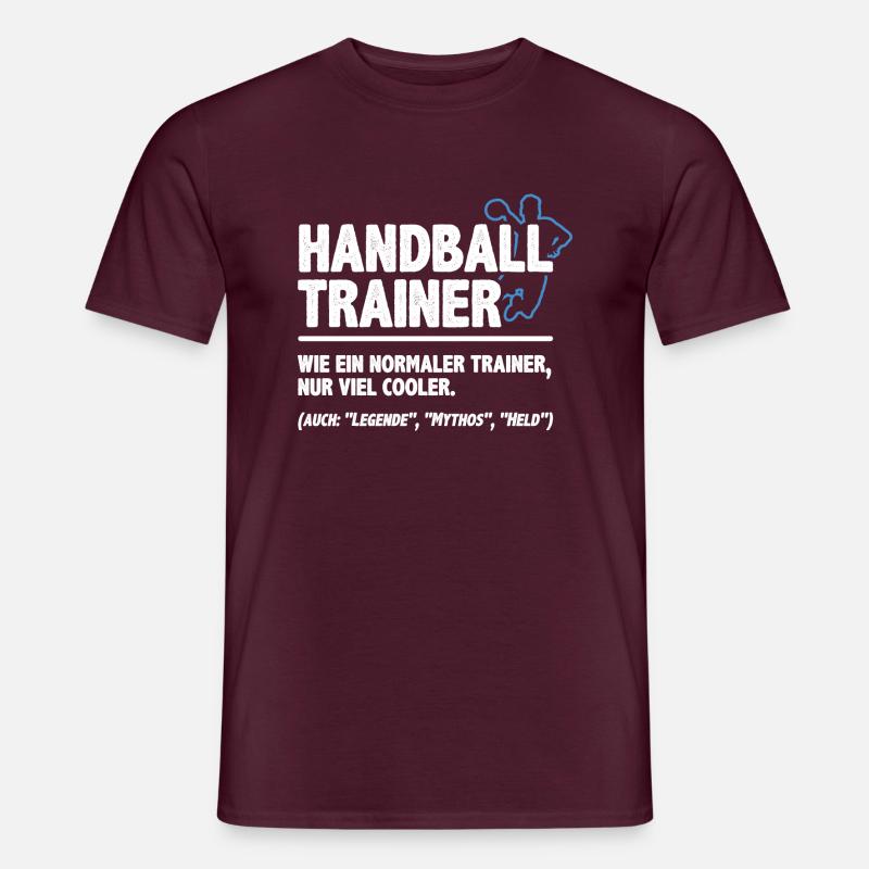 Handball Trainer Wie Ein Normaler Trainer Handball - Männer T-Shirt - Ziegelrot