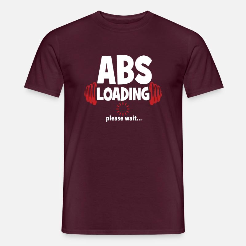 ABS -Laden, bitte warten Sie - Männer T-Shirt - Ziegelrot