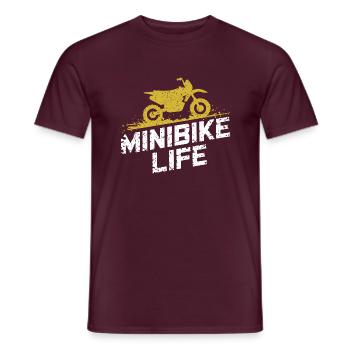 Small bikes, big passion - Men's T-Shirt - brick red - Front - AI Model Male 178 light (178cm)