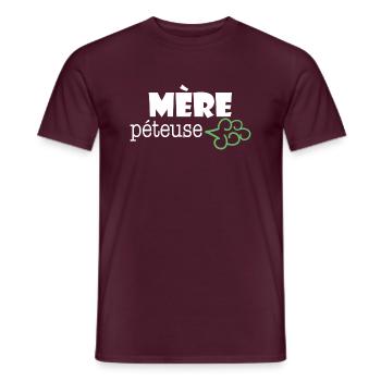 Mère péteuse (maman fête des mères) - T-shirt homme - rouge brique - Devant - AI Model Male 178 light (178cm)