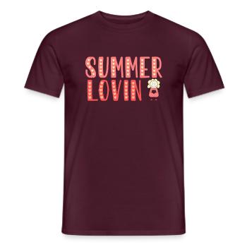 Summer lovin - Männer T-Shirt - Ziegelrot - Vorne - AI Model Male 178 light (178cm)