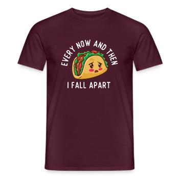 De temps en temps, je m’effondre - Amateur de tacos - T-shirt homme - rouge brique - Devant - AI Model Male 178 light (178cm)