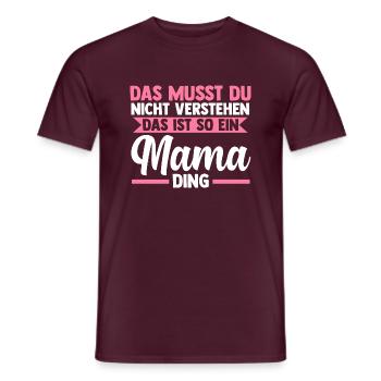 Mutter Mama - Männer T-Shirt - Ziegelrot - Vorne - AI Model Male 178 light (178cm)