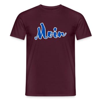 Bonjour - T-shirt homme - rouge brique - Devant - AI Model Male 178 light (178cm)