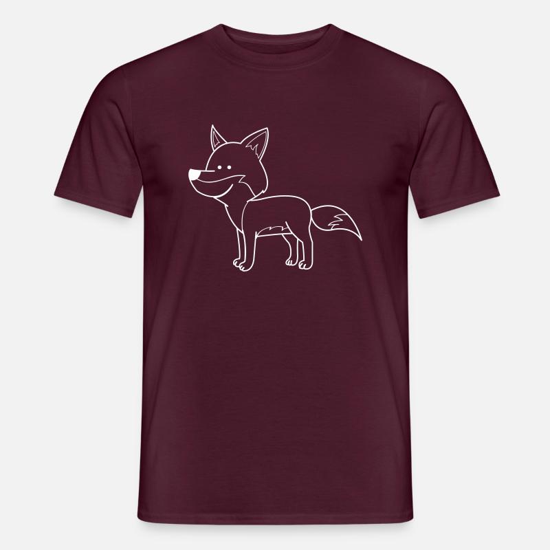 Fox Comic - Men’s T-shirt - brick red