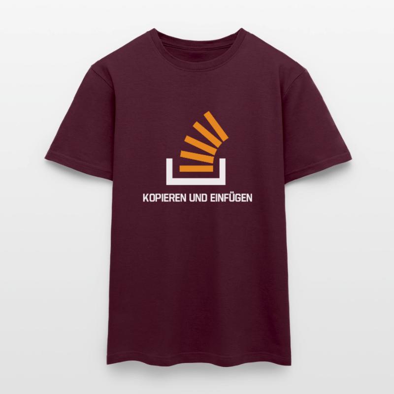 Copy And Paste Programmer Developer Coder Nerd Männer T-Shirt