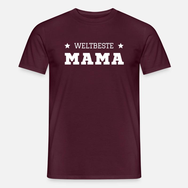 Weltbeste Mama - Männer T-Shirt - Ziegelrot