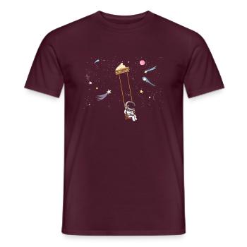 Astronaut Sandwich Elsker Astronomi Sandwich - Mænd T-shirt - teglrød - Foran - AI Model Male 178 light (178cm)