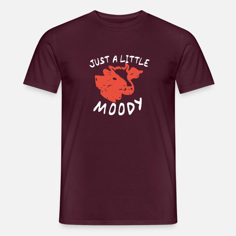 rote retro kuh kunst - Männer T-Shirt - Ziegelrot