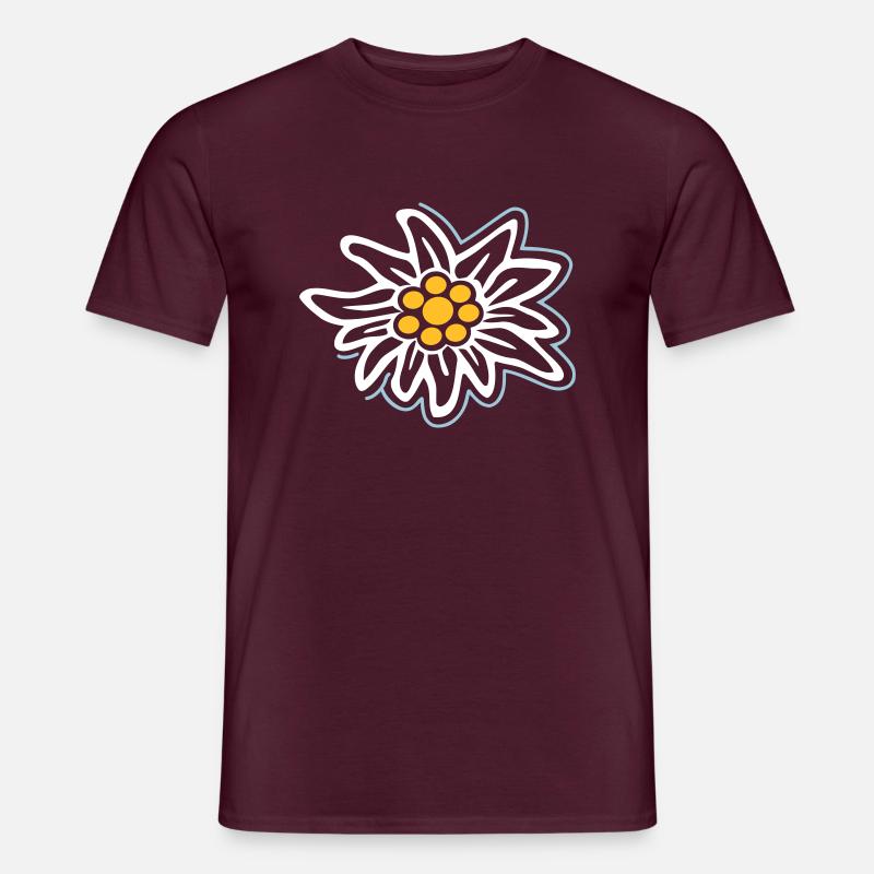 Edelweiss - Männer T-Shirt - Ziegelrot