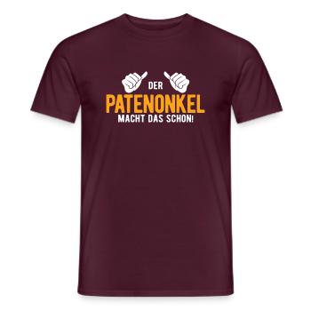 Patenonkel Geschenk - Männer T-Shirt - Ziegelrot - Vorne - AI Model Male 178 light (178cm)