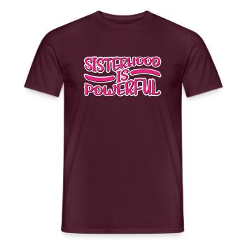 Sisterhood is Powerful 20 - Men's T-Shirt - brick red - Front - AI Model Male 178 light (178cm)