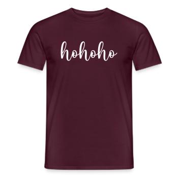 hohoho - Männer T-Shirt - Ziegelrot - Vorne - AI Model Male 178 light (178cm)