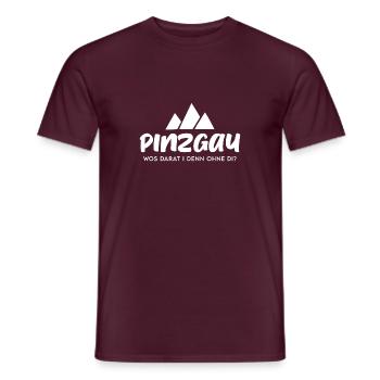 Pinzgau, Heimat, Österreich, Salzburg, Dialekt - Männer T-Shirt - Ziegelrot - Vorne - AI Model Male 178 light (178cm)
