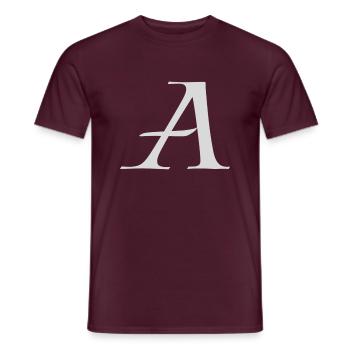Kings A initial - Men's T-Shirt - brick red - Front - AI Model Male 178 light (178cm)