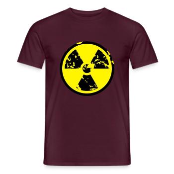 Radioactive - Männer T-Shirt - Ziegelrot - Vorne - AI Model Male 178 light (178cm)