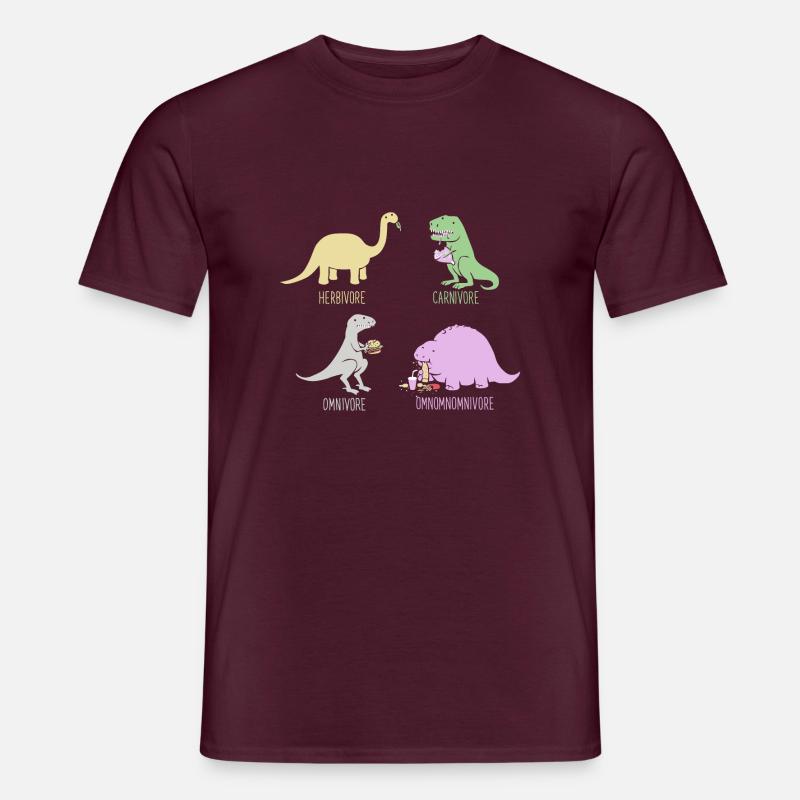 Omnomnivore - Männer T-Shirt - Ziegelrot