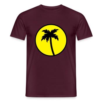 palme design sonne - Männer T-Shirt - Ziegelrot - Vorne - AI Model Male 178 light (178cm)