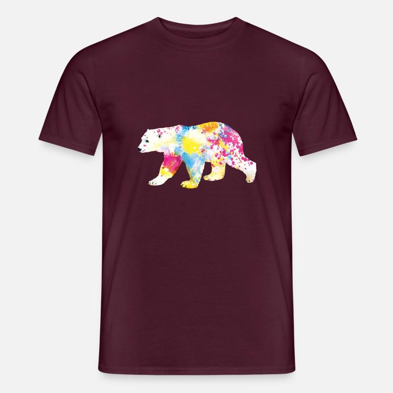 polar bear - Männer T-Shirt - Ziegelrot