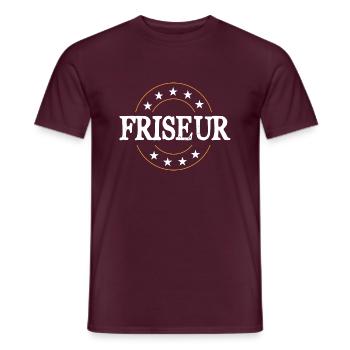 Friseur Beruf - Männer T-Shirt - Ziegelrot - Vorne - AI Model Male 178 light (178cm)