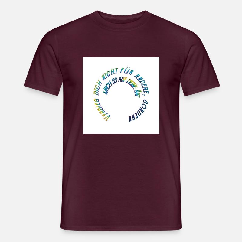 Regenbogenpruch - Männer T-Shirt - Ziegelrot