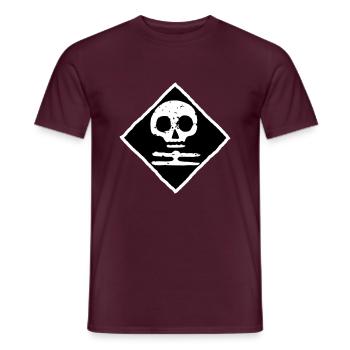 White Death Finland - Men's T-Shirt - brick red - Front - AI Model Male 178 light (178cm)