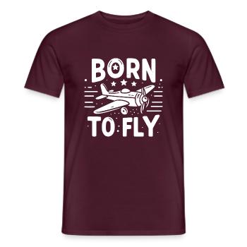 Born to Fly - Men's T-Shirt - brick red - Front - AI Model Male 178 light (178cm)