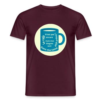 Humor Matinal Pullover 100% Baumwolle - Männer T-Shirt - Ziegelrot - Vorne - AI Model Male 178 light (178cm)