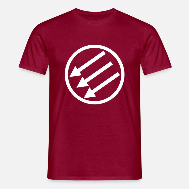 Turning Pfeile - Men's T-Shirt - brick red