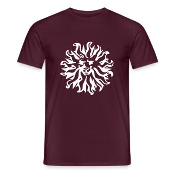 Blanc Lion - T-shirt homme - rouge brique - Devant - AI Model Male 178 light (178cm)