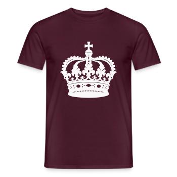 couronne - T-shirt homme - rouge brique - Devant - AI Model Male 178 light (178cm)