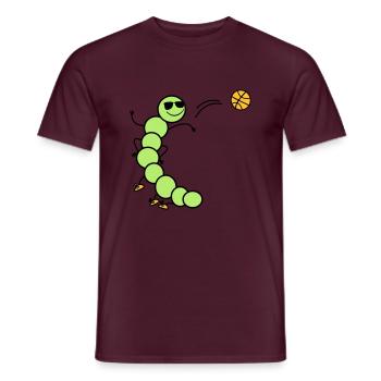 b ball caterpillar - Men's T-Shirt - brick red - Front - AI Model Male 178 light (178cm)