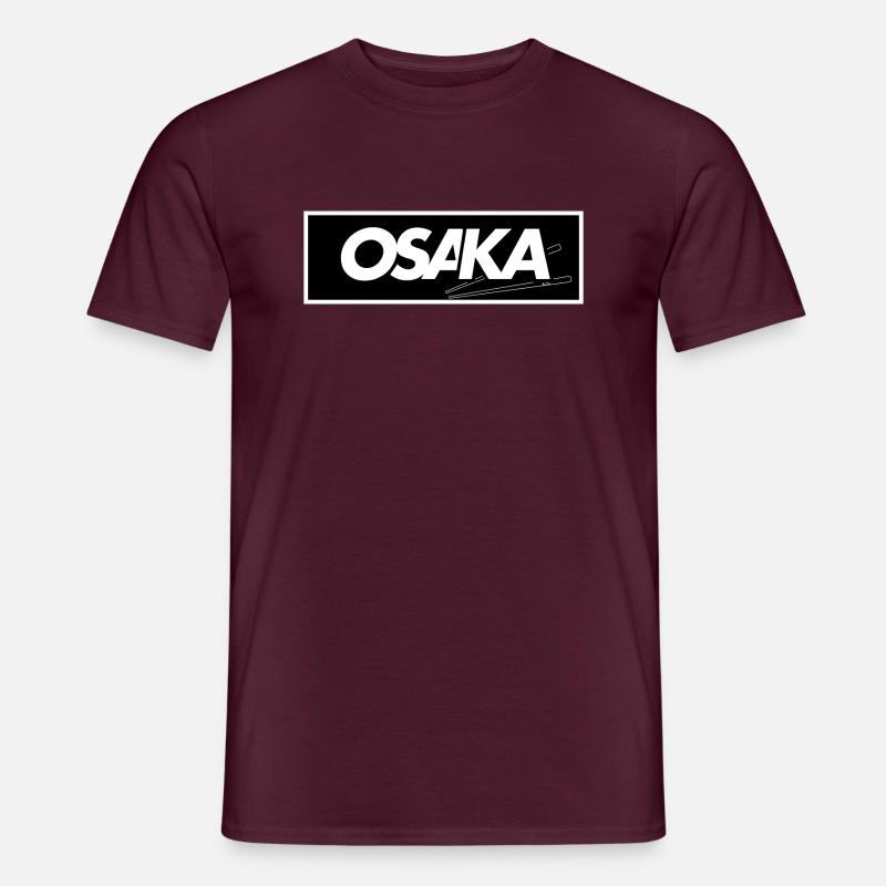 Osaka - Zauberstab - Männer T-Shirt - Ziegelrot