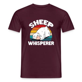 Sheep Whisperer - Männer T-Shirt - Ziegelrot - Vorne - AI Model Male 178 light (178cm)