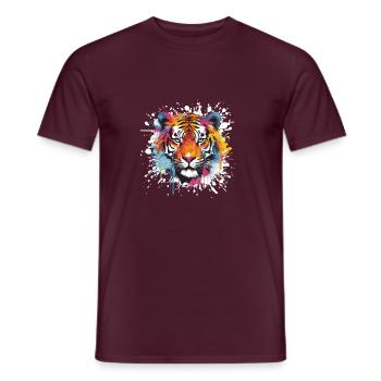 tiger animal wildlife - Männer T-Shirt - Ziegelrot - Vorne - AI Model Male 178 light (178cm)