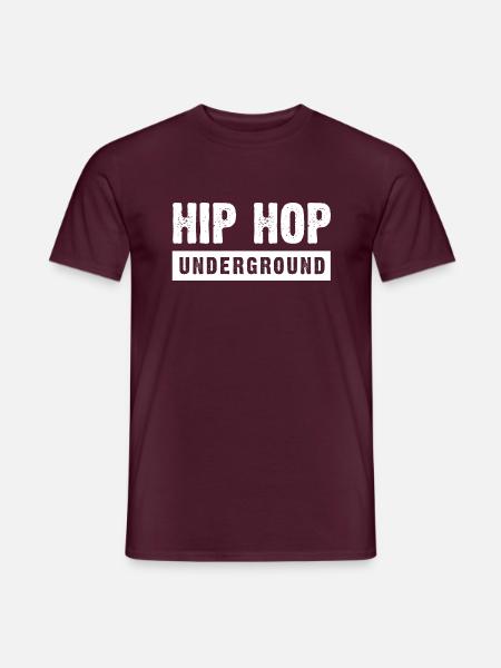 Hip Hop mutiges Logo-Design - Männer T-Shirt - Ziegelrot