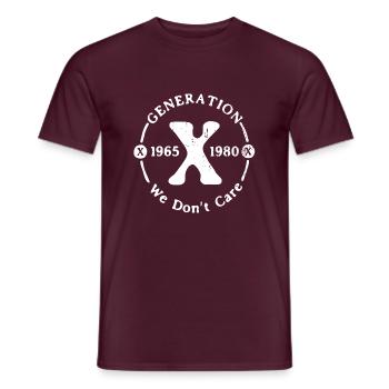 Generation X Stay Strong Positives Zitat Niedliche 80er Jahre - Männer T-Shirt - Ziegelrot - Vorne - AI Model Male 178 light (178cm)
