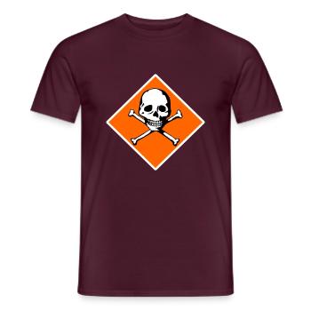 Schädel und Knochen - Männer T-Shirt - Ziegelrot - Vorne - AI Model Male 178 light (178cm)