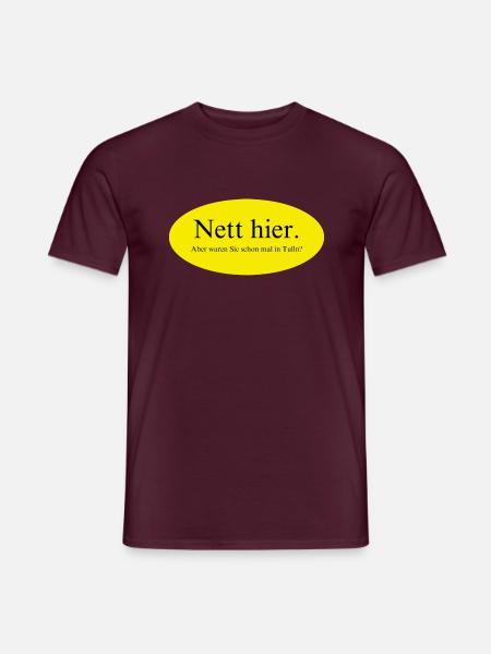 Nett hier, aber waren Sie schon mal in Tulln? - Männer T-Shirt - Ziegelrot