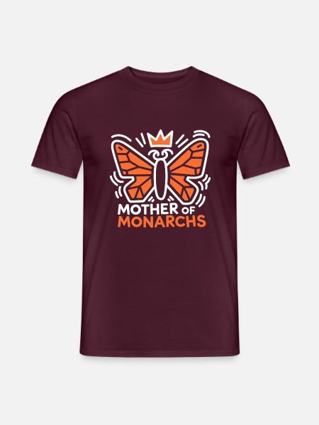 Monarchfalter: Könige der Lüfte - Männer T-Shirt - Ziegelrot