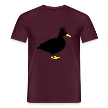 ente comic king - Männer T-Shirt - Ziegelrot - Vorne - AI Model Male 178 light (178cm)