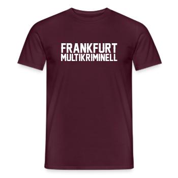 Frankfurt Multikriminell white - Männer T-Shirt - Ziegelrot - Vorne - AI Model Male 178 light (178cm)