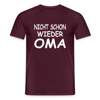 Oma - Männer T-Shirt - Ziegelrot - Vorne - AI Model Male 178 light (178cm)