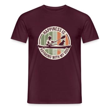 Für abenteuerlustige Hundebesitzer - Männer T-Shirt - Ziegelrot - Vorne - AI Model Male 178 light (178cm)
