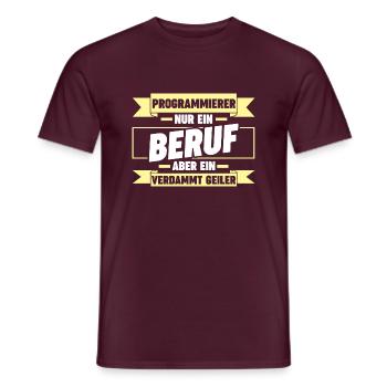 Programmieren Entwickler Coder Programmierer - Männer T-Shirt - Ziegelrot - Vorne - AI Model Male 178 light (178cm)