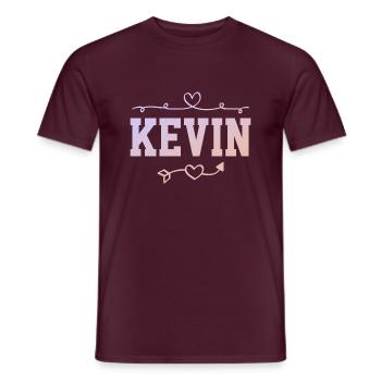 Kevin - Männer T-Shirt - Ziegelrot - Vorne - AI Model Male 178 light (178cm)