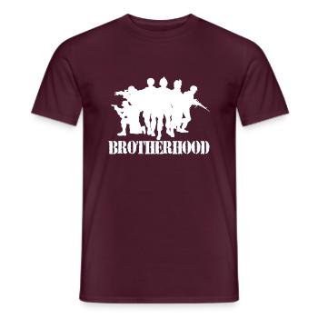 Veteran Krieger Fallschirmjäger Bundeswehrsoldaten - Männer T-Shirt - Ziegelrot - Vorne - AI Model Male 178 light (178cm)
